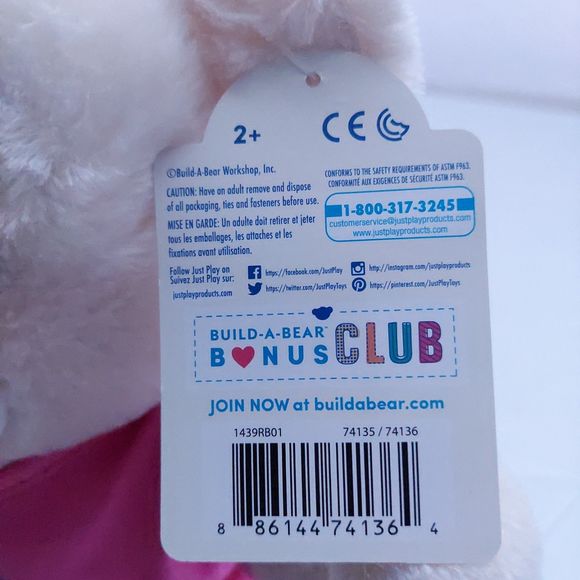 Build a Bear Workshop National Teddy Bear Day 2019 Bear with Rainbow Shirt - Picture 8 of 12